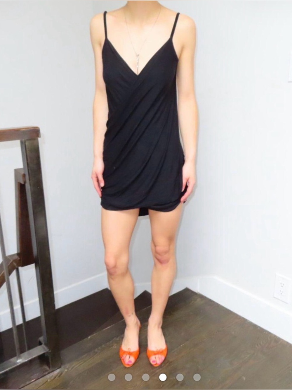 Moda international wrap mini dress